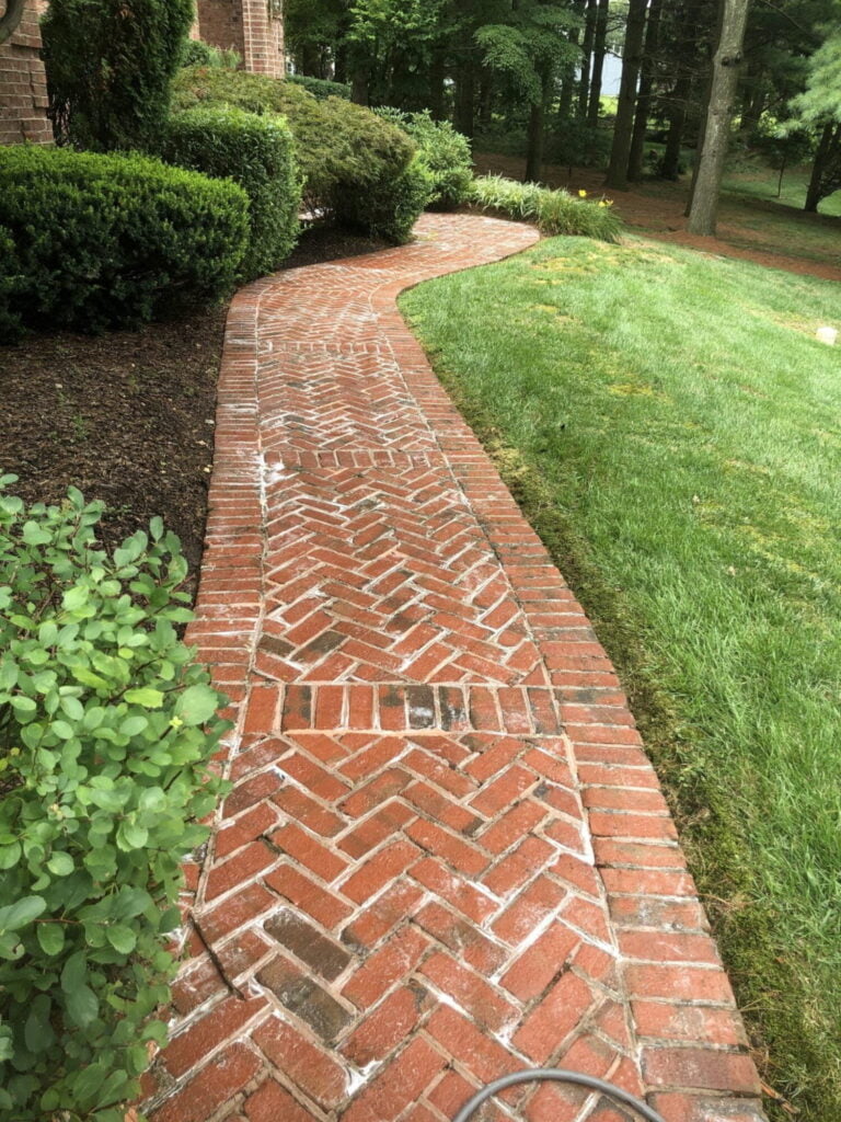 paver walkway cleaning